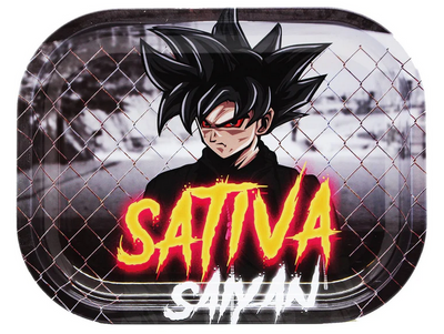 Smoke Arsenal Rolling Tray Small - Sativa Saiyan