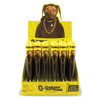 G-Rollz Yellow Rap Dog Cone Holders (36 Pack)