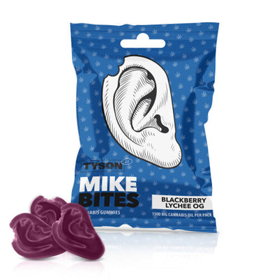Tyson 2.0 Mike Bites Cannabis Gummies - Blackberry Lychee OG