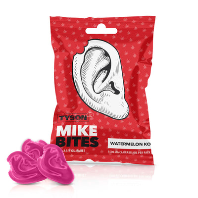 Tyson 2.0 Mike Bites Cannabis Gummies - Watermelon KO