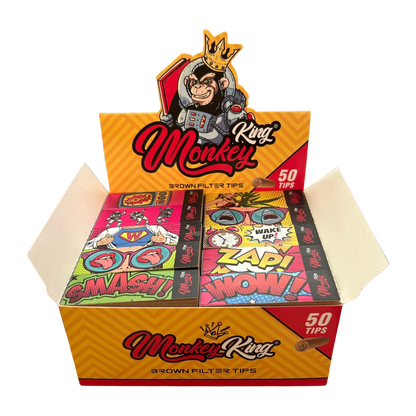 Monkey King Card Filter Tips: Unbleached (50 Pack)