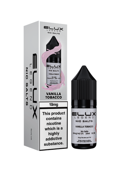Elux Legend Nic Salts: Vanilla Tobacco - 20mg (10 Pack)