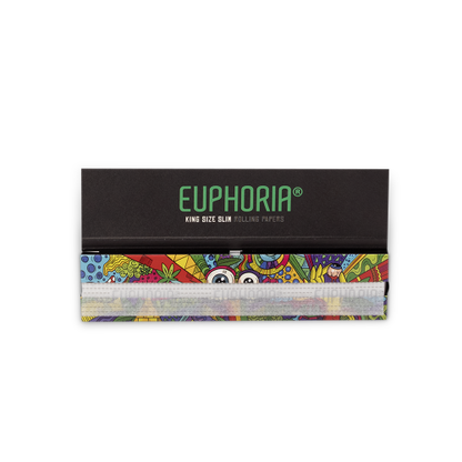 Euphoria King Size Slim Rolling Papers - Vibrant (Full Box)