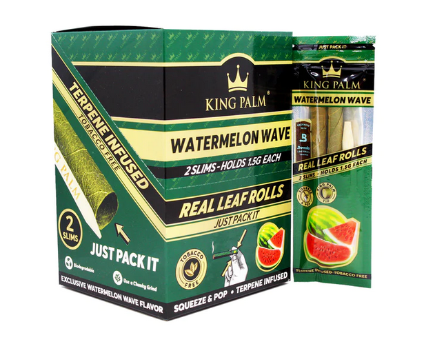 King Palm Terpene Infused Leaf Rolls (1.5g) - Watermelon Wave