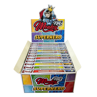 Monkey King Rolling Papers & Tips: Superhero Ed. - King Size (24 Pack)
