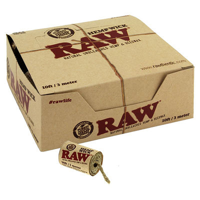 RAW Hemp Wick: 3m Roll (40 Pack)