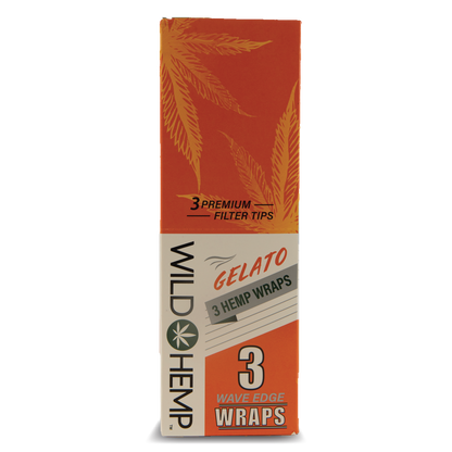 CDU Wild Hemp: 3 Hemp Wraps - Gelato (20 Pack)