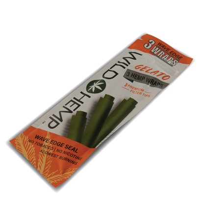 CDU Wild Hemp: 3 Hemp Wraps - Gelato (20 Pack)