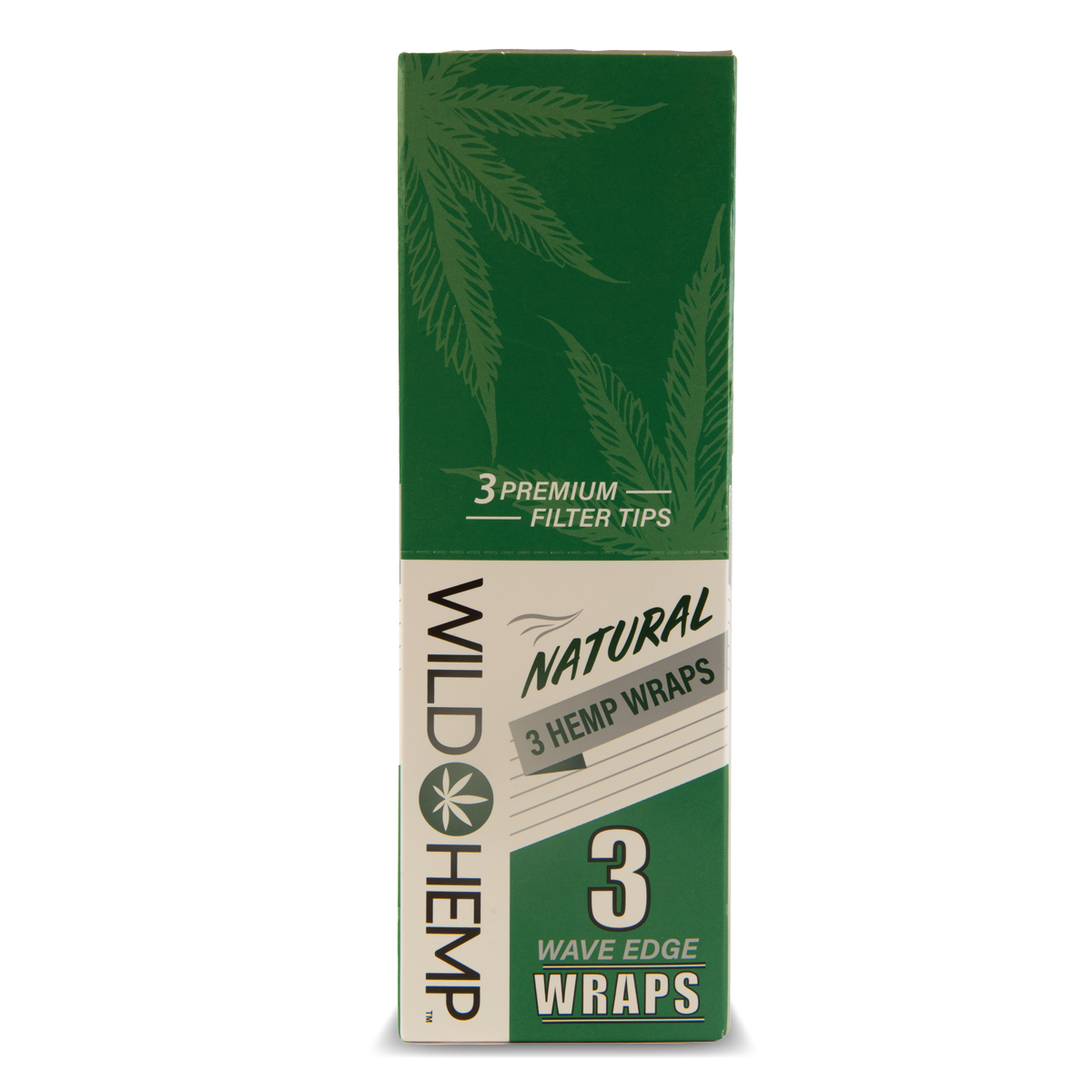 CDU Wild Hemp: 3 Hemp Wraps - Natural (20 Pack)