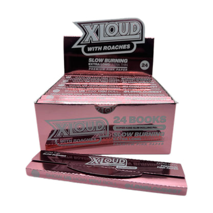 Loud Ldn XLoud Rolling Papers & Tips: Rose Gold - Extra Long (24 Pack)