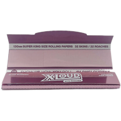 Loud Ldn XLoud Rolling Papers & Tips: Rose Gold - Extra Long (24 Pack)