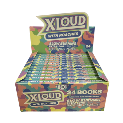 Loud Ldn XLoud Rolling Papers & Tips: Rice Milk - Extra Long (24 Pack)