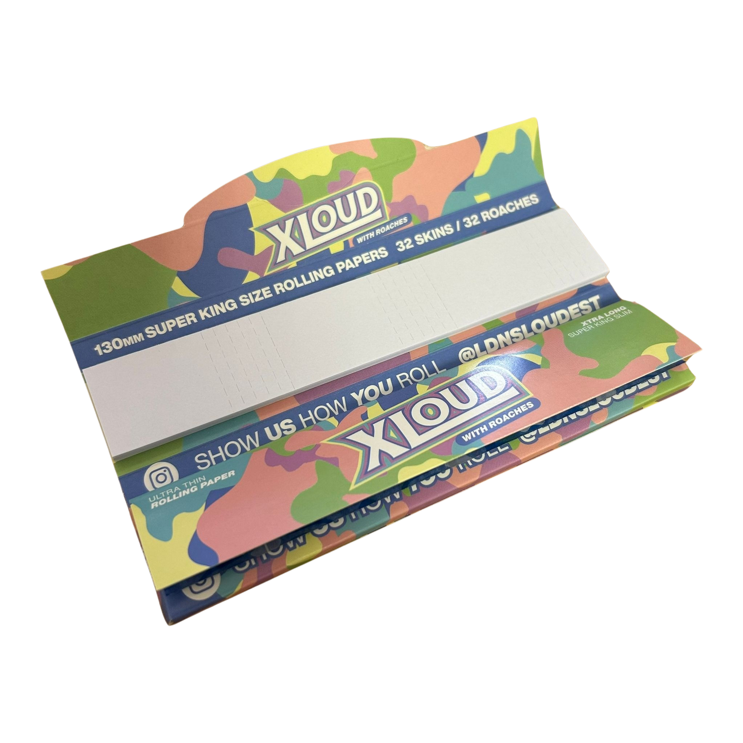 Loud Ldn XLoud Rolling Papers & Tips: Rice Milk - Extra Long (24 Pack)