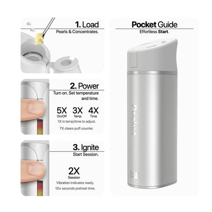 Yocan Black Pocket Concentrate Vaporizer: Mint (Single Piece)