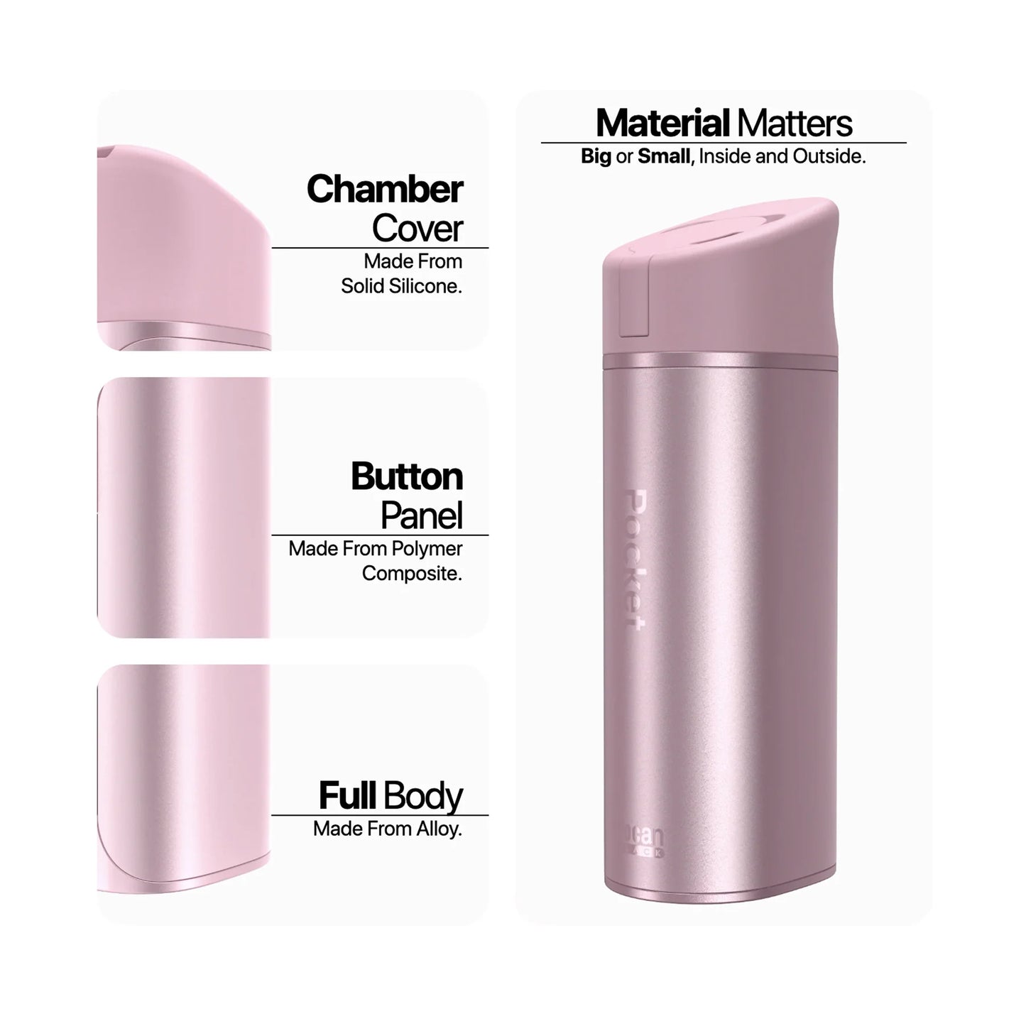 Yocan Black Pocket Concentrate Vaporizer: Jet Black (Single Piece)