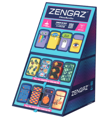Zengaz Cube Display Jet Lighters ZL-12 (48 pcs)
