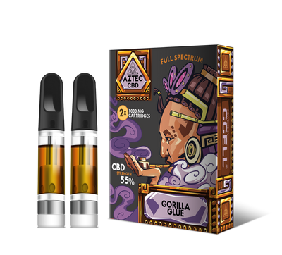 Aztec 55% CBD Cartridges-2 Pack - Gorilla Glue