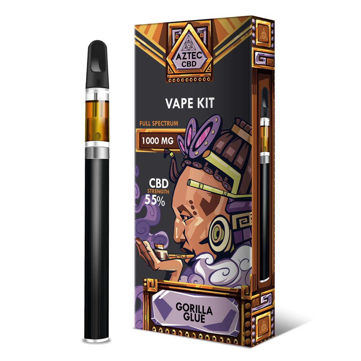 Aztec 55% CBD Vaping Kit - Gorilla Glue