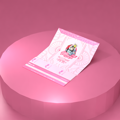 Monkey King Rolling Papers + Tips: Billionaire Pink - King Size (24 Pack) [COMING SOON]