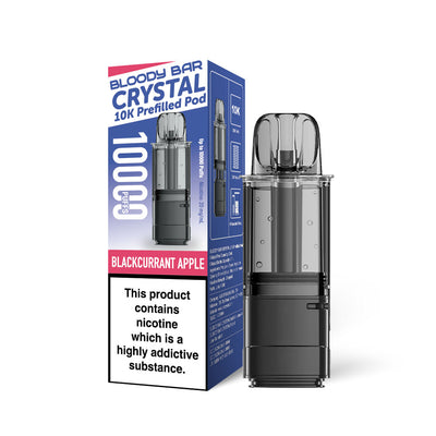 Bloody Bar Crystal 10K Refill Pods: Blackcurrant Apple - 20mg