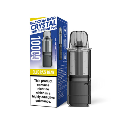 Bloody Bar Crystal 10K Refill Pods: Blue Razz Bear - 20mg