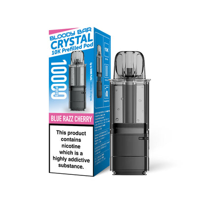 Bloody Bar Crystal 10K Refill Pods: Blue Razz Cherry - 20mg