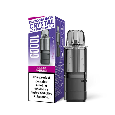 Bloody Bar Crystal 10K Refill Pods: Blueberry Pomegranate - 20mg
