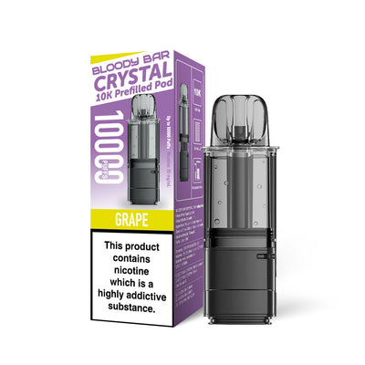 Bloody Bar Crystal 10K Refill Pods: Grape - 20mg