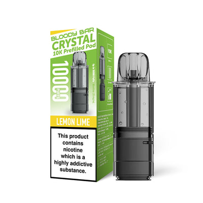 Bloody Bar Crystal 10K Refill Pods: Lemon Lime - 20mg