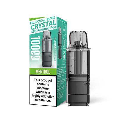 Bloody Bar Crystal 10K Refill Pods: Menthol - 20mg