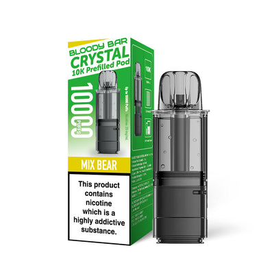 Bloody Bar Crystal 10K Refill Pods: Mix Bear - 20mg