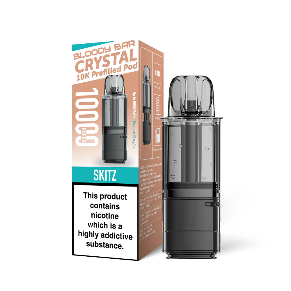 Bloody Bar Crystal 10K Refill Pods: Skitz - 20mg