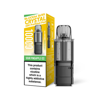 Bloody Bar Crystal 10K Refill Pods: Sour Pineapple Ice - 20mg