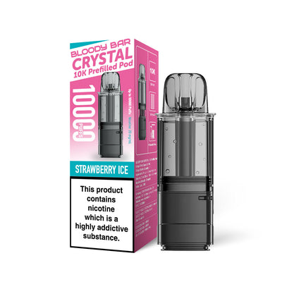 Bloody Bar Crystal 10K Refill Pods: Strawberry Ice - 20mg