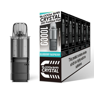 Bloody Bar Crystal 10K Refill Pods: Blueberry Raspberry - 20mg