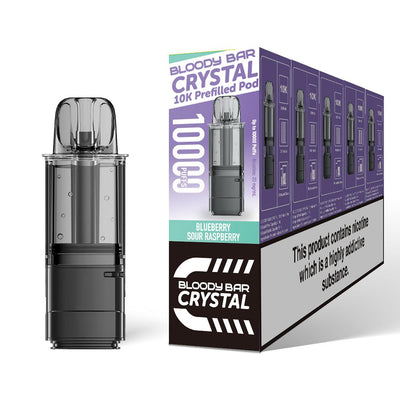 Bloody Bar Crystal 10K Refill Pods: Blueberry Sour Raspberry - 20mg