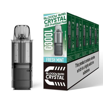Bloody Bar Crystal 10K Refill Pods: Fresh Mint - 20mg