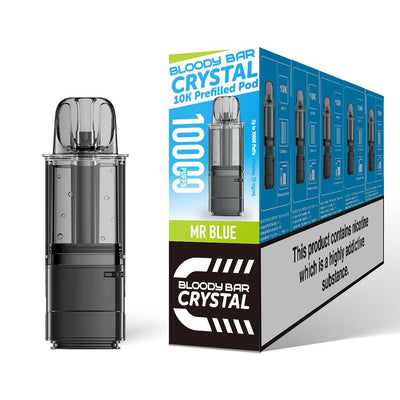 Bloody Bar Crystal 10K Refill Pods: Mr Blue - 20mg