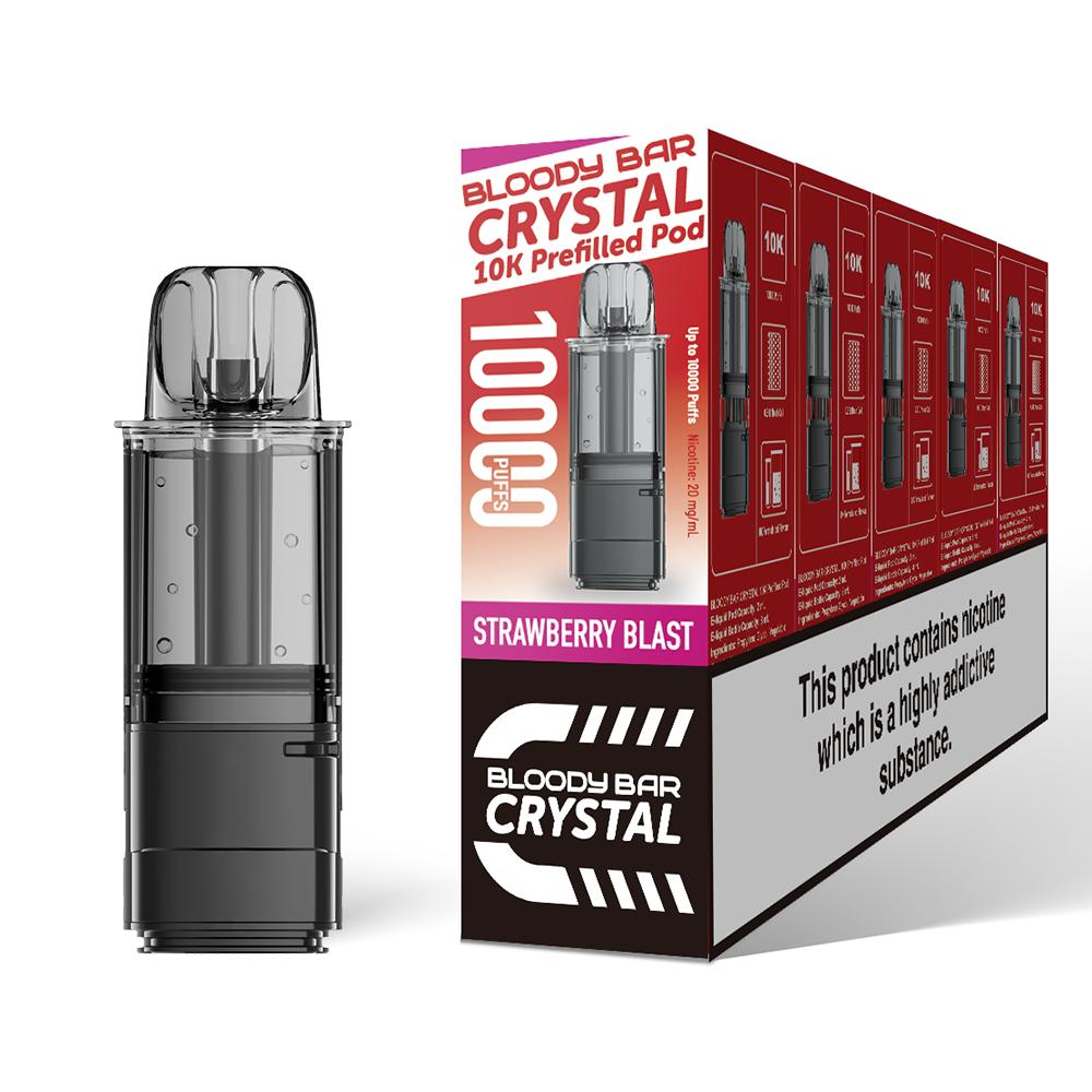 Bloody Bar Crystal 10K Refill Pods Strawberry Blast Default Title