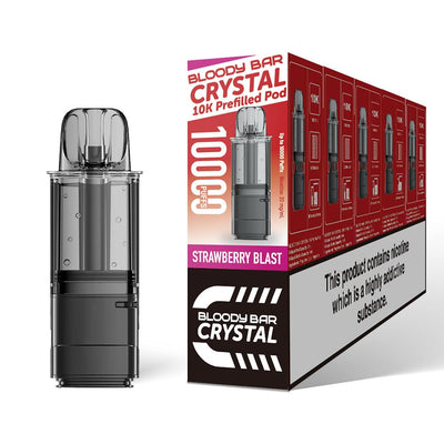Bloody Bar Crystal 10K Refill Pods: Strawberry Blast - 20mg