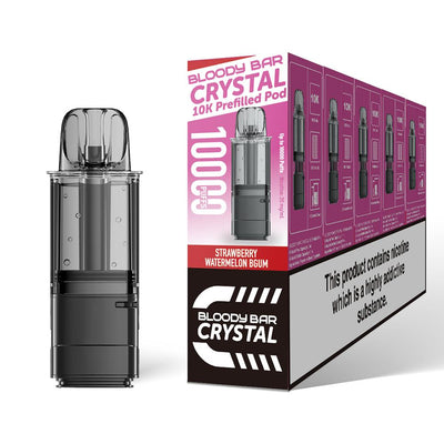 Bloody Bar Crystal 10K Refill Pods: Strawberry Watermelon BGUM - 20mg
