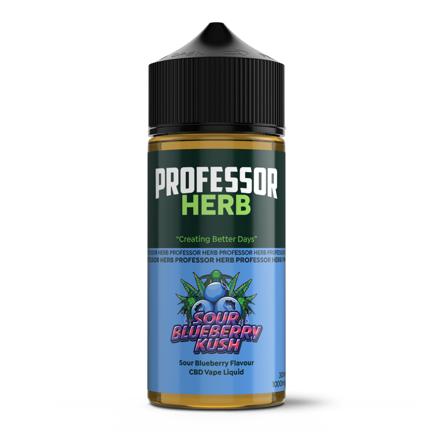 Professor Herb CBD Vape Liquid 1000mg/30ml - Sour Blueberry Kush