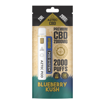 Aztec CBD Premium CBD Pod System 2000mg 2ml - Blueberry Kush