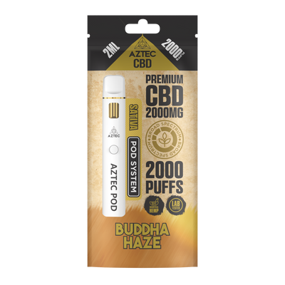 Aztec CBD Premium CBD Pod System 2000mg 2ml - Buddha Haze