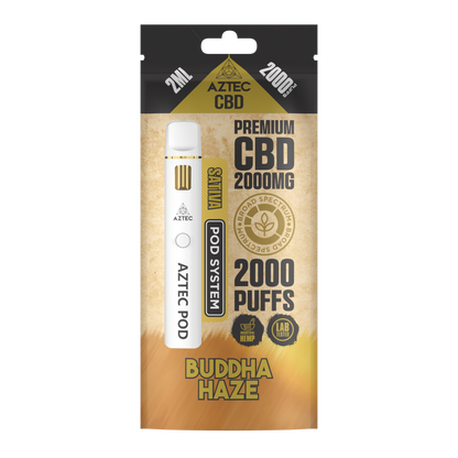 Aztec CBD Premium CBD Pod System 2000mg 2ml - Buddha Haze
