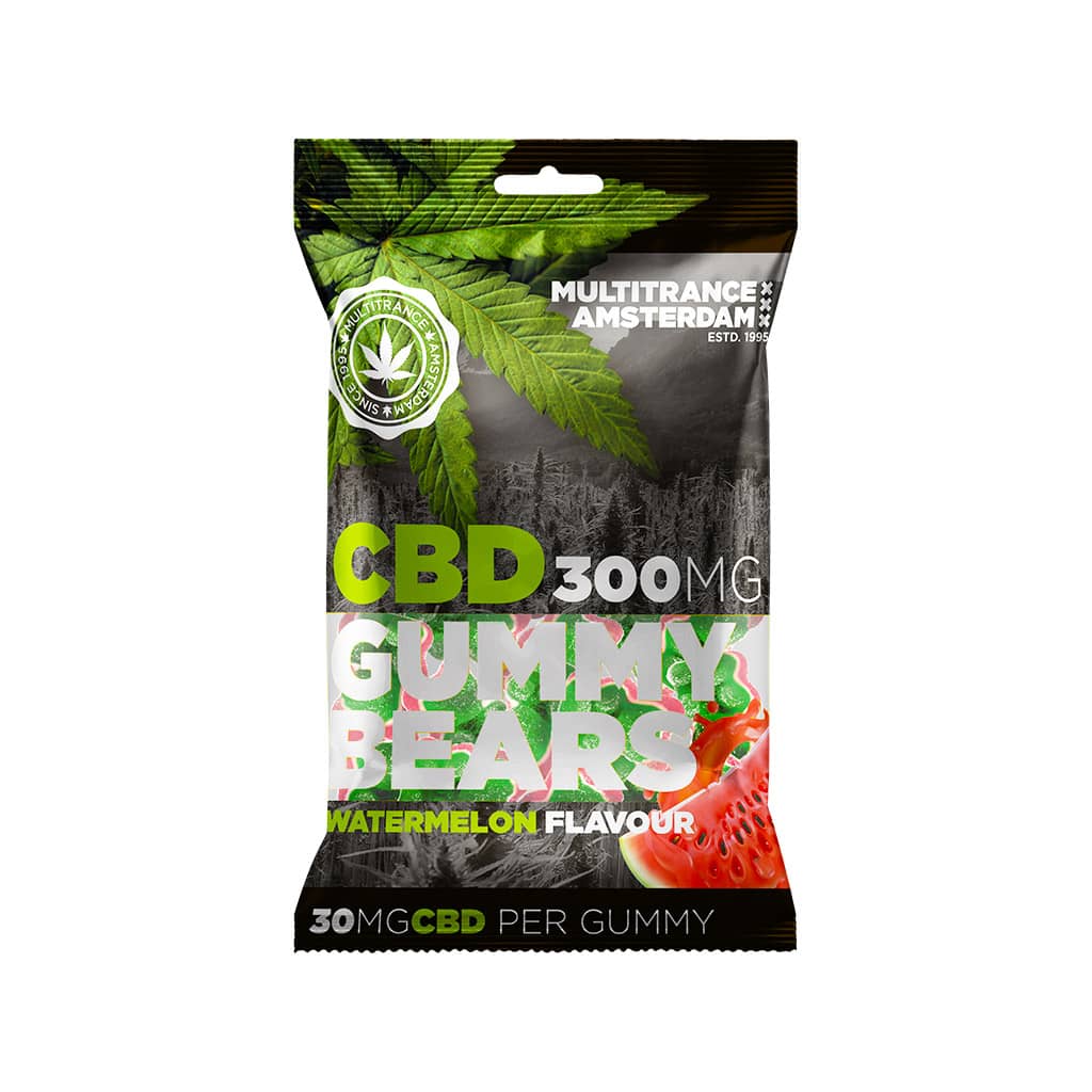 Multitrance CBD Gummy Bears: Watermelon - 300mg