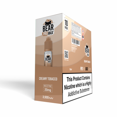 BEAR Pro MAX Salts: Creamy Tobacco - 20mg (10 Pack)