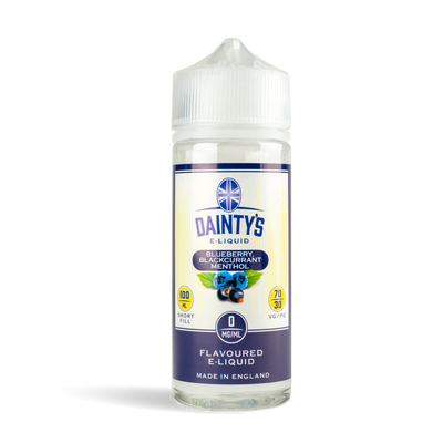 Dainty's 100ml E-Liquid Shortfills - Blueberry Blackcurrant Menthol