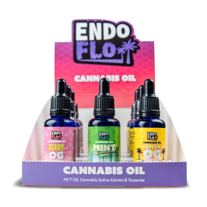 EndoFlo Cannabis Oil Tinctures: Mixed Pack of 9