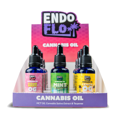 EndoFlo Cannabis Oil Tinctures: Mixed Pack of 9